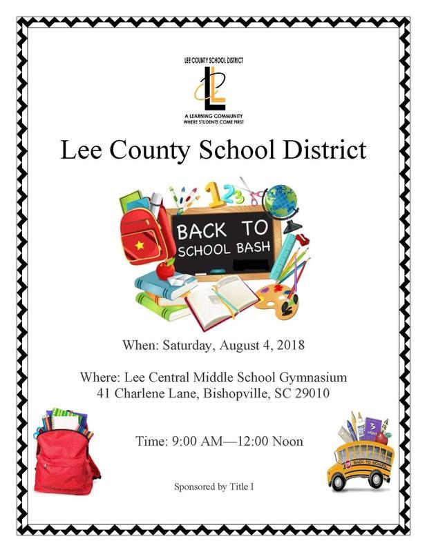 community back to school event